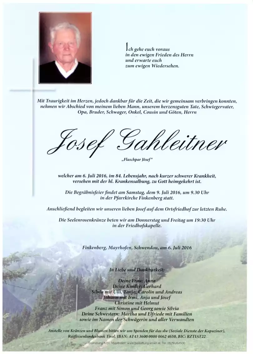 Parte von Josef Gahleitner